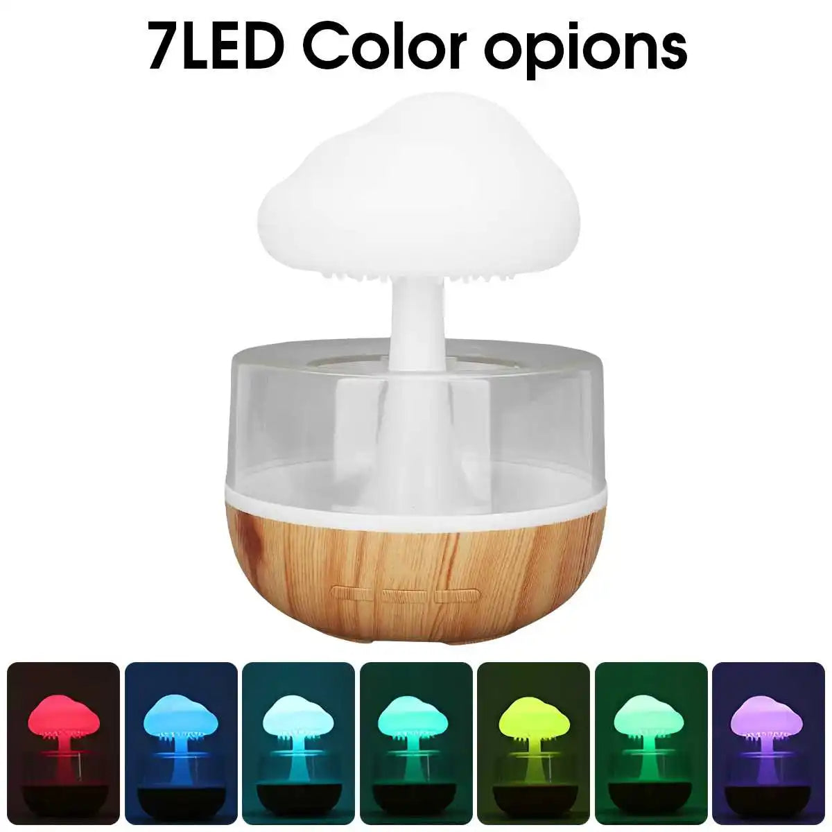 Cloud Rain Humidifier Mini Air Humidifier USB Electric Aroma Diffuser Essential Oil Purifier Aromatherapy Mist Maker Lights For Car Home Bedroom